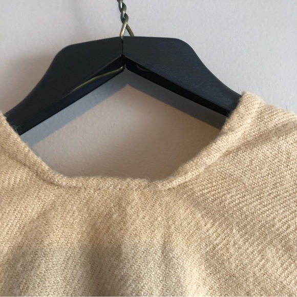 Beautiful lite brown fringed wrap/shawl cover perfect for those fall days/nights - Picture 6 of 16